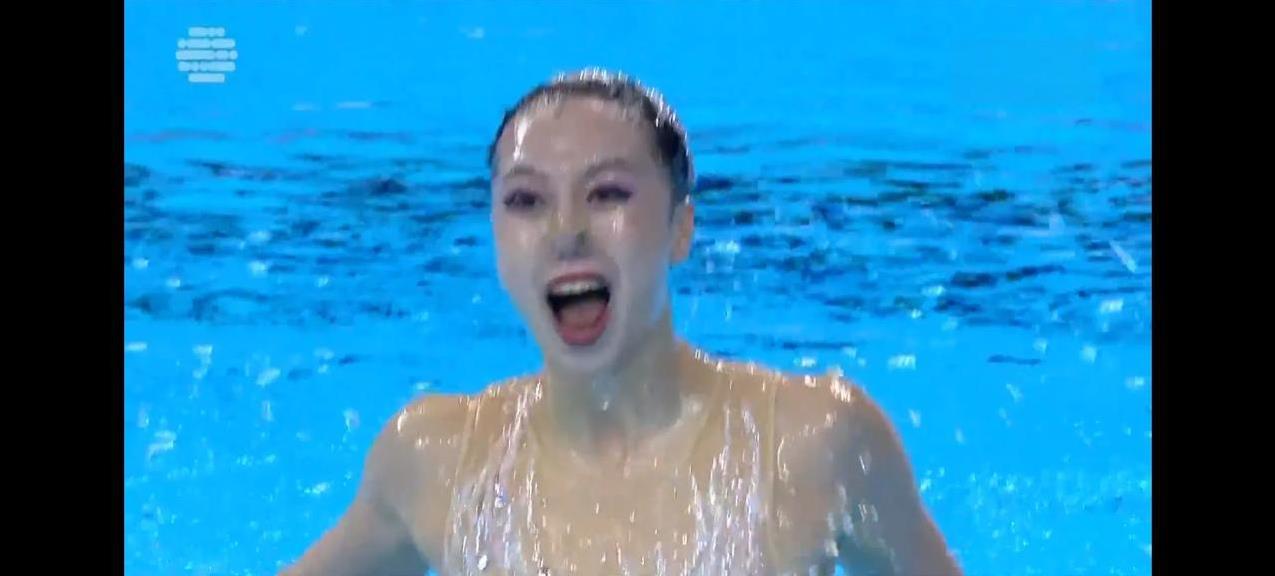 2025游泳世锦赛中国队首金来了！花样游泳女子单人技术自选决赛，中国选手徐汇妍以