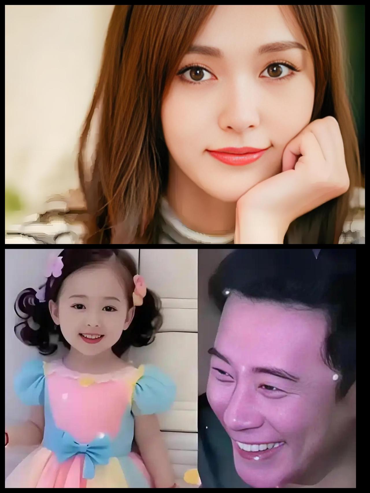 都说女儿像爸爸，你看罗晋女儿的长相活脱脱就是唐嫣这美人坯子给脱下来的。女儿长