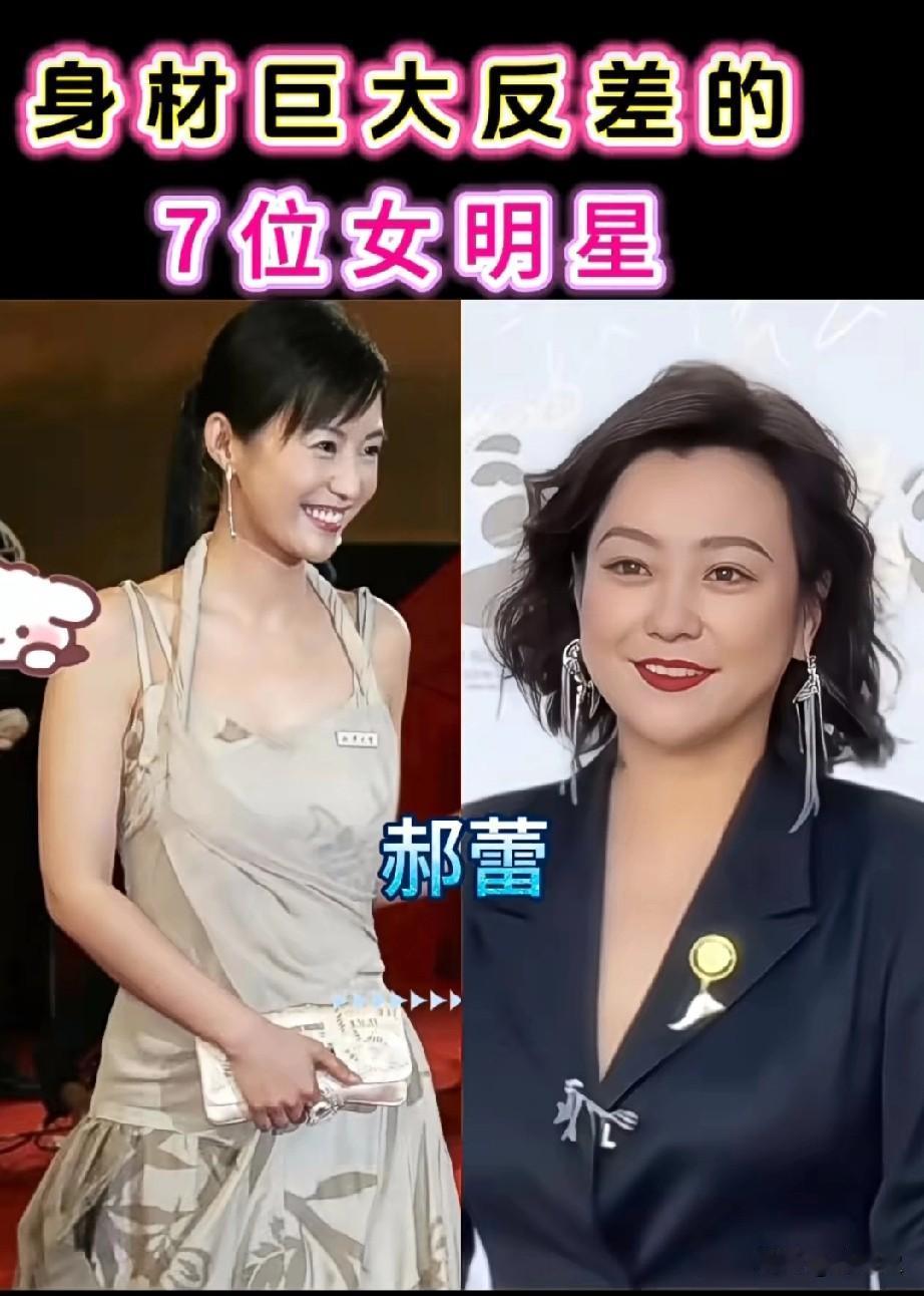 身材发生巨大反差的7位明星哪位发福后更有韵味？