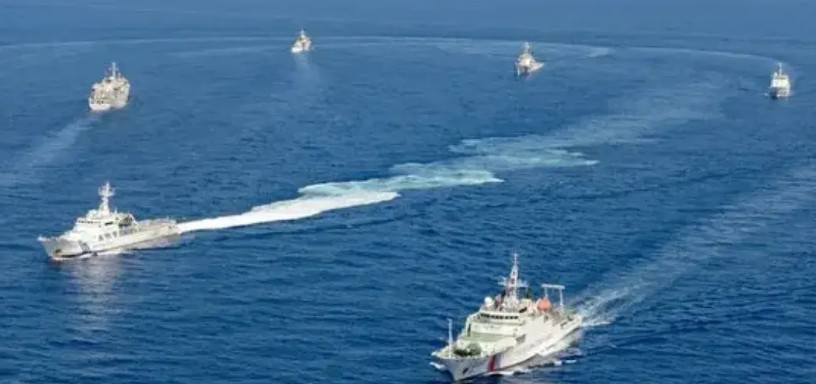 南海维权，我们要采取积极防御的战略！说实在的，我们存在被动问题，都是别人来挑事，