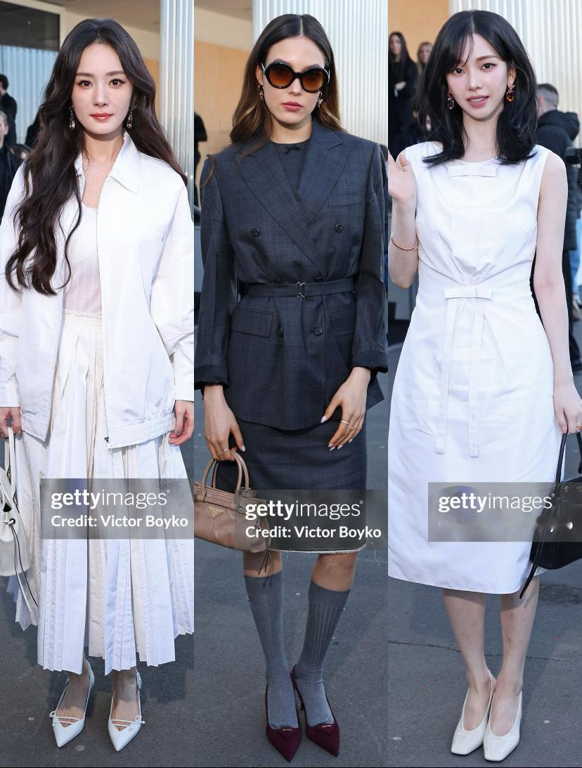 杨幂米兰看秀，因为位置太差被嘲了总结了下，大概就是位置不好，待遇不如韩国女团成