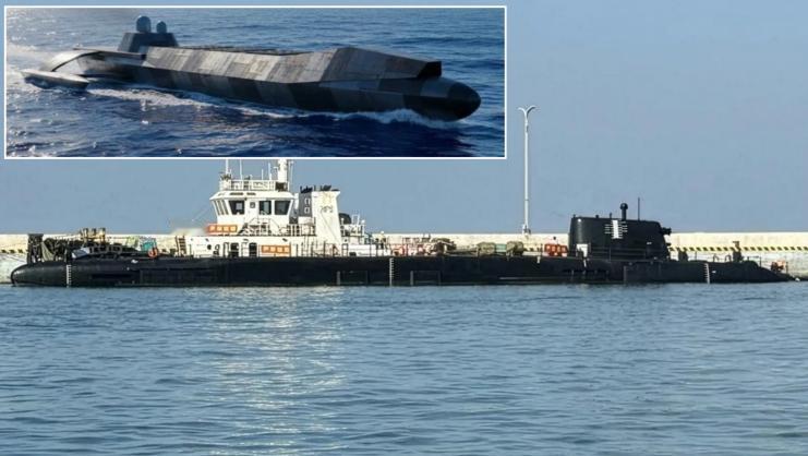 仅需2艘舰艇，就能消灭8艘美军舰？解放军一点没夸张最近中国半潜式无人导弹三体