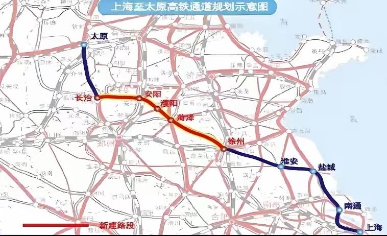 太原通往上海的高铁到郑州就成了瓶颈，因郑州通行压力大，能给太原通往上海的车次很有