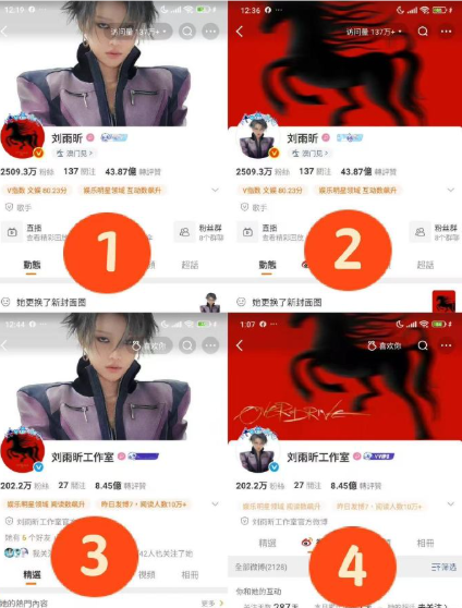 新年的第一声爆笑来自@刘雨昕换头像！为了新歌宣传，她先是换上了红底黑马的新歌封