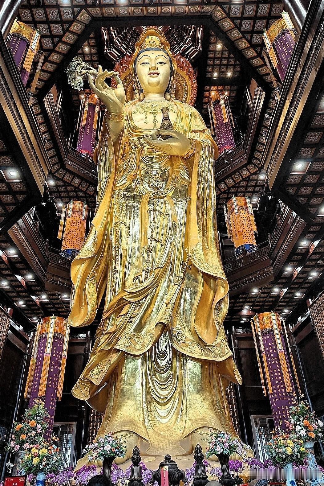 苏州重元寺：三十三米金身观音，一场洗涤尘心的遇见烟雨江南的温婉里，总藏着不