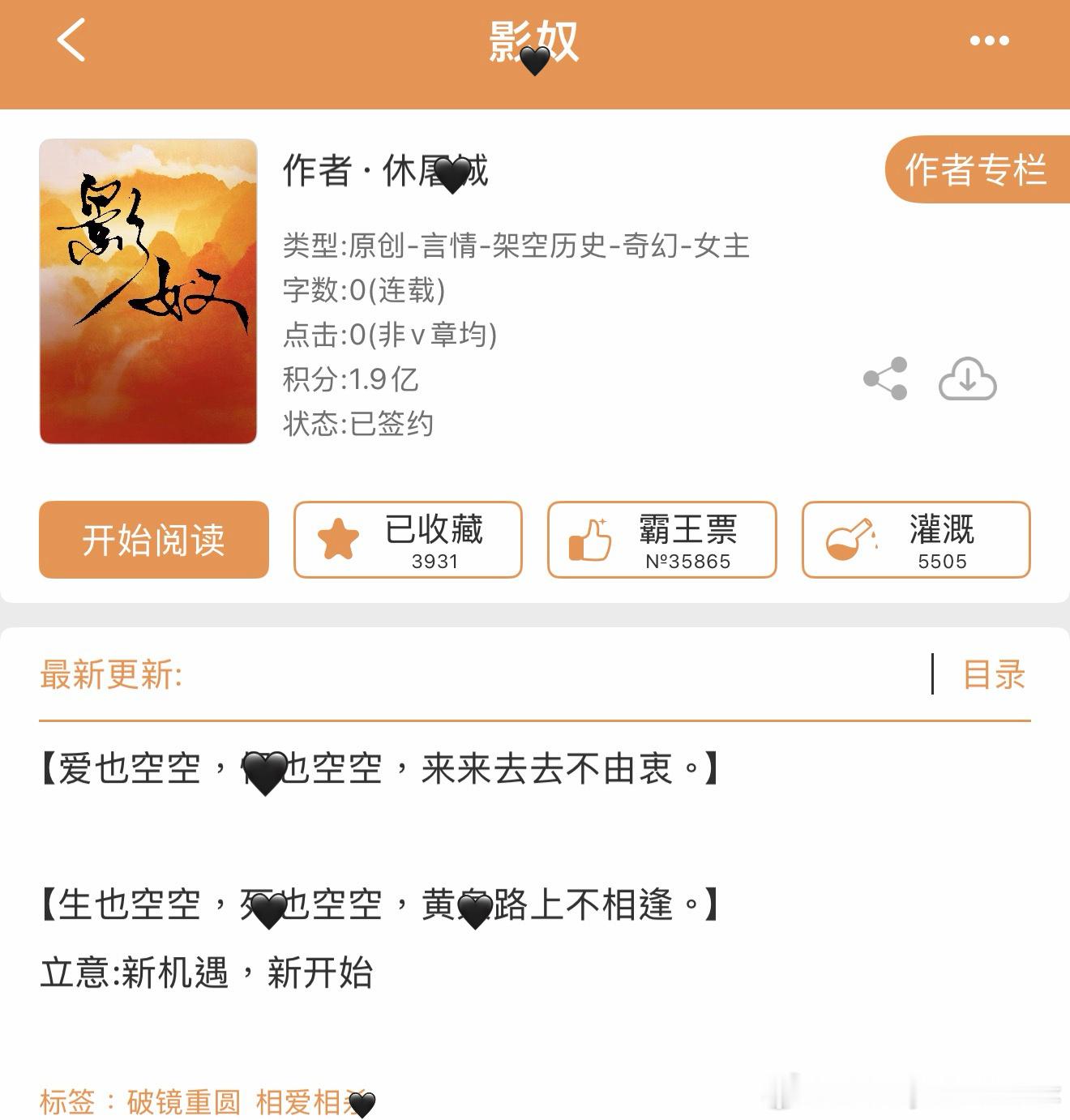 推文最近又是很多喜欢的口碑大神作者开新文了，兴冲冲地点进去品味，果然都是一章