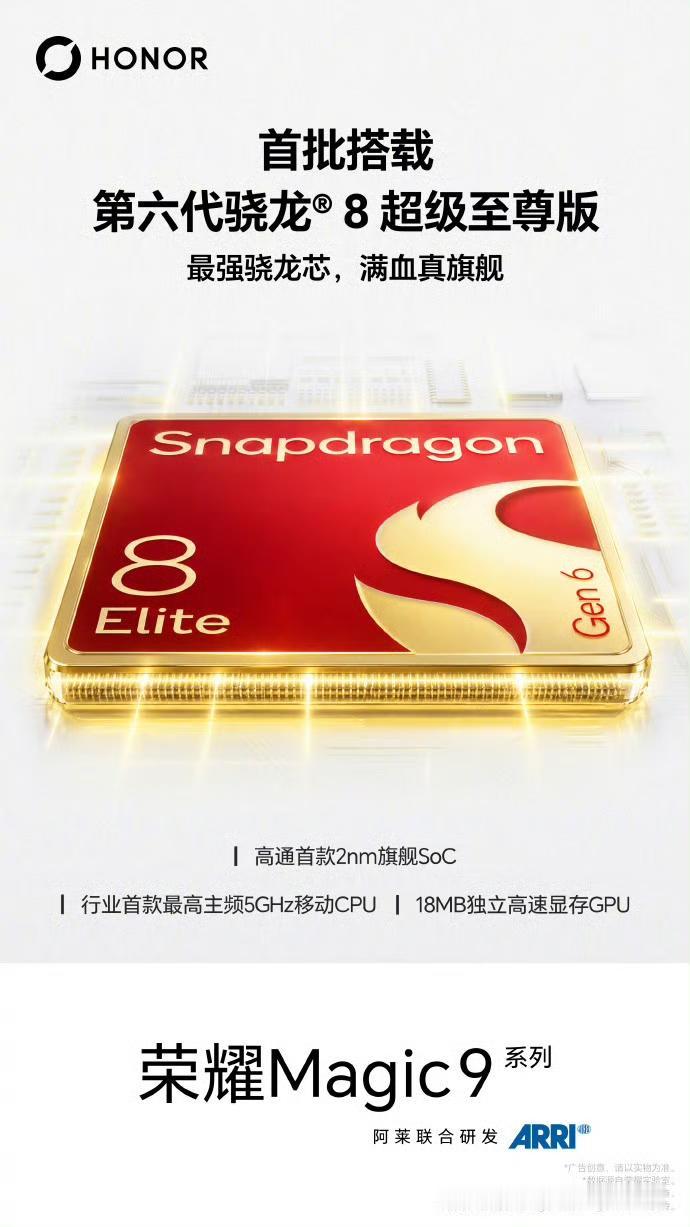 自媒体博主选机，性能和影像算力缺一不可。荣耀Magic9系列搭载第六代骁龙8S