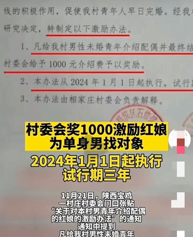 “这个村要火了！”陕西宝鸡，一村庄内存在大量的单身男青年，为解决好这个事情，该村