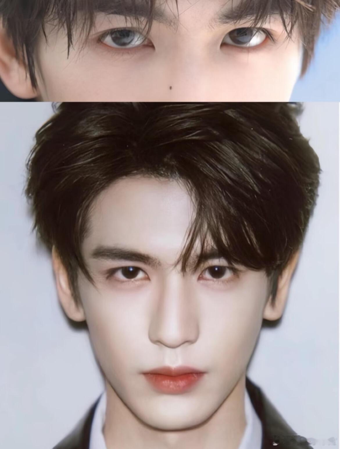 破案了！张凌赫的眼型原来是随妈妈❗️小时候的眉眼和妈妈简直一个模子刻出来的！眼尾