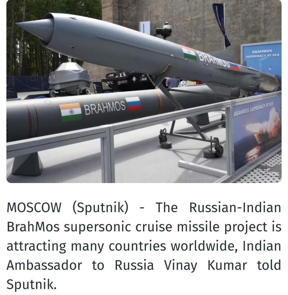 俄印布拉莫斯导弹引全球热捧新工厂年产能最高100枚印度驻俄罗斯