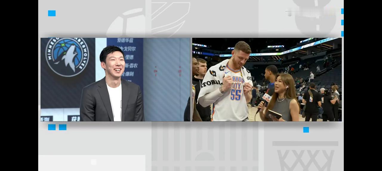 周琦连线哈腾，周琦是真不会不会说话啊，本来不会评论就算了，柯凡问周琦有没有什么话