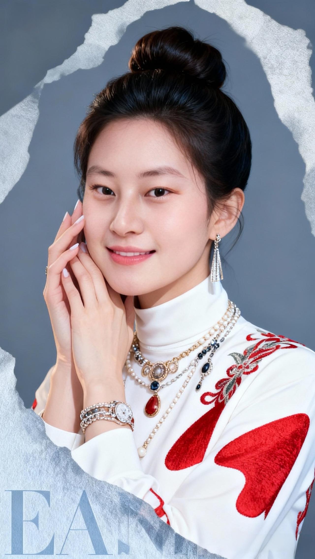 优雅红白撞色，复古风穿搭，尽显东方韵味！