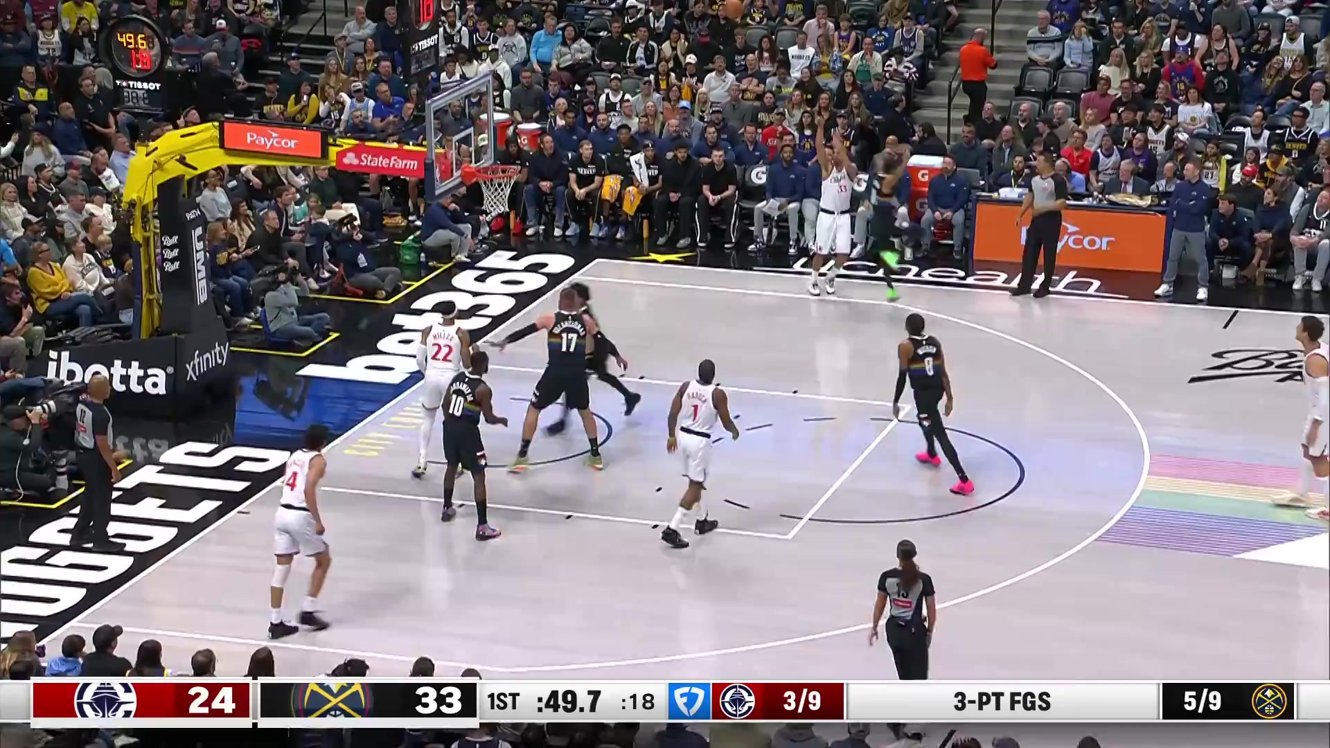 哈登三分连击难挽败局！快船惨遭掘金逆转，25+9空砍遭淘汰