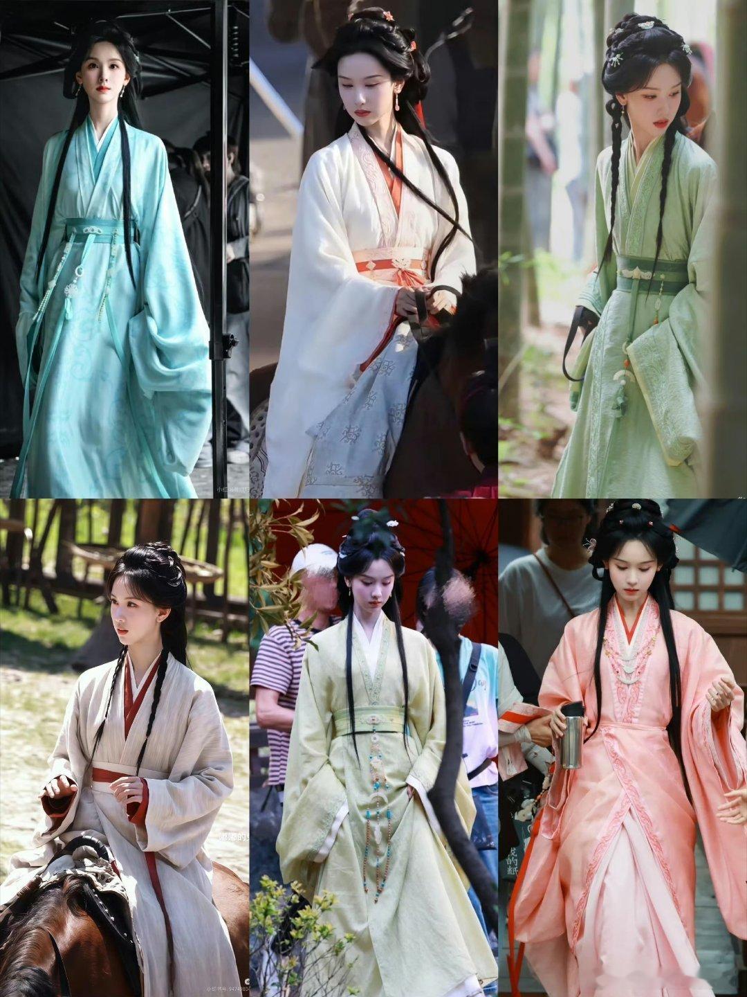 陈都灵翘楚楚朝大王的衣服合集好红好美​​​