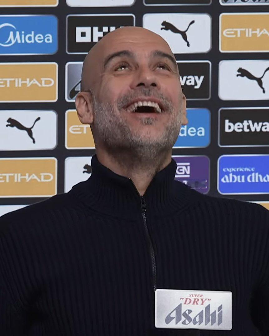 当记者问到曼城在艾特·努里身上花了“一大笔钱”，但他只在英超首发三场时，瓜迪奥拉