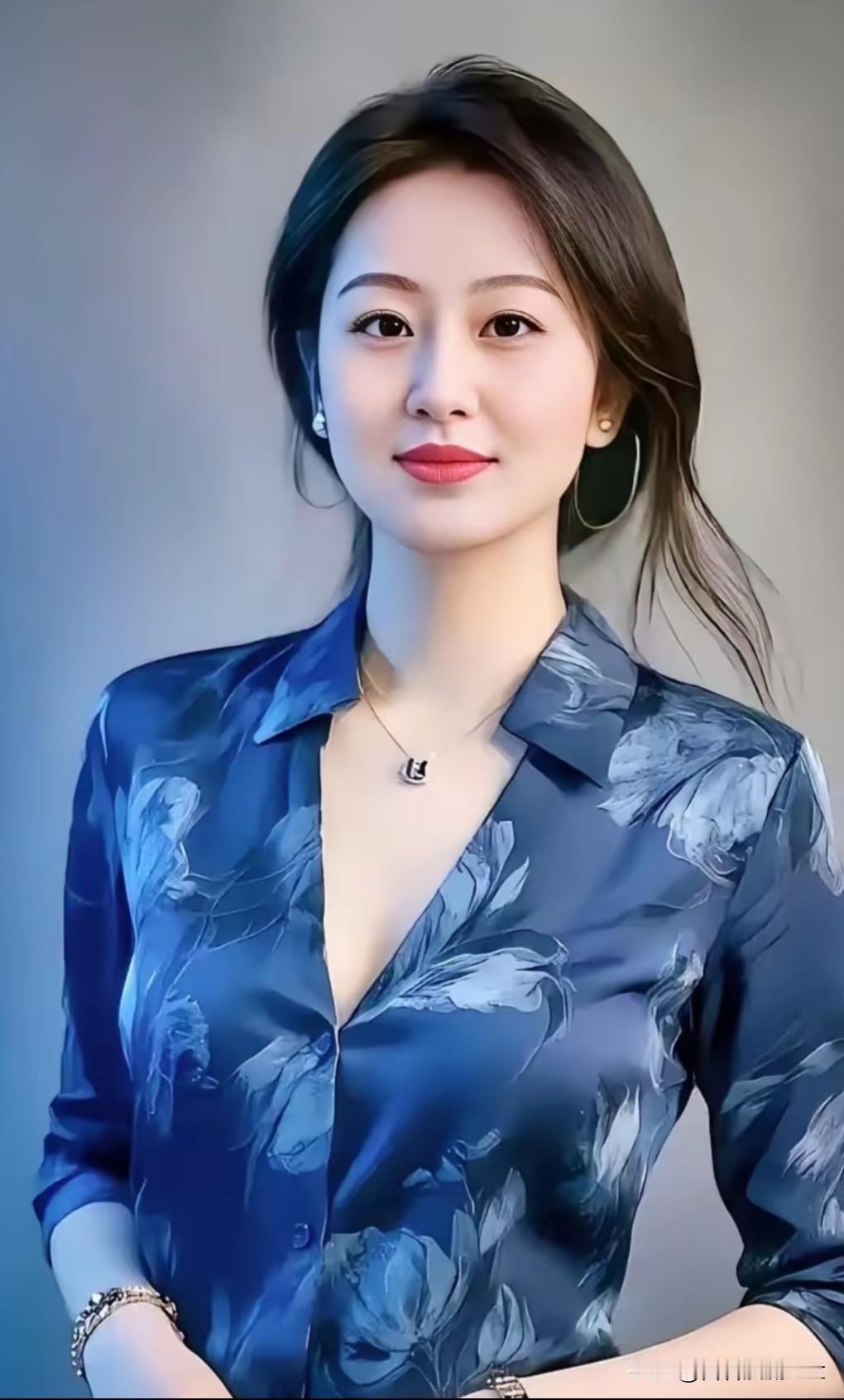一剪梅·蓝韵芳一袭烟蓝映素裳，眸漾清光，眉敛温芳。柔丝漫绾晚风长，雅韵天