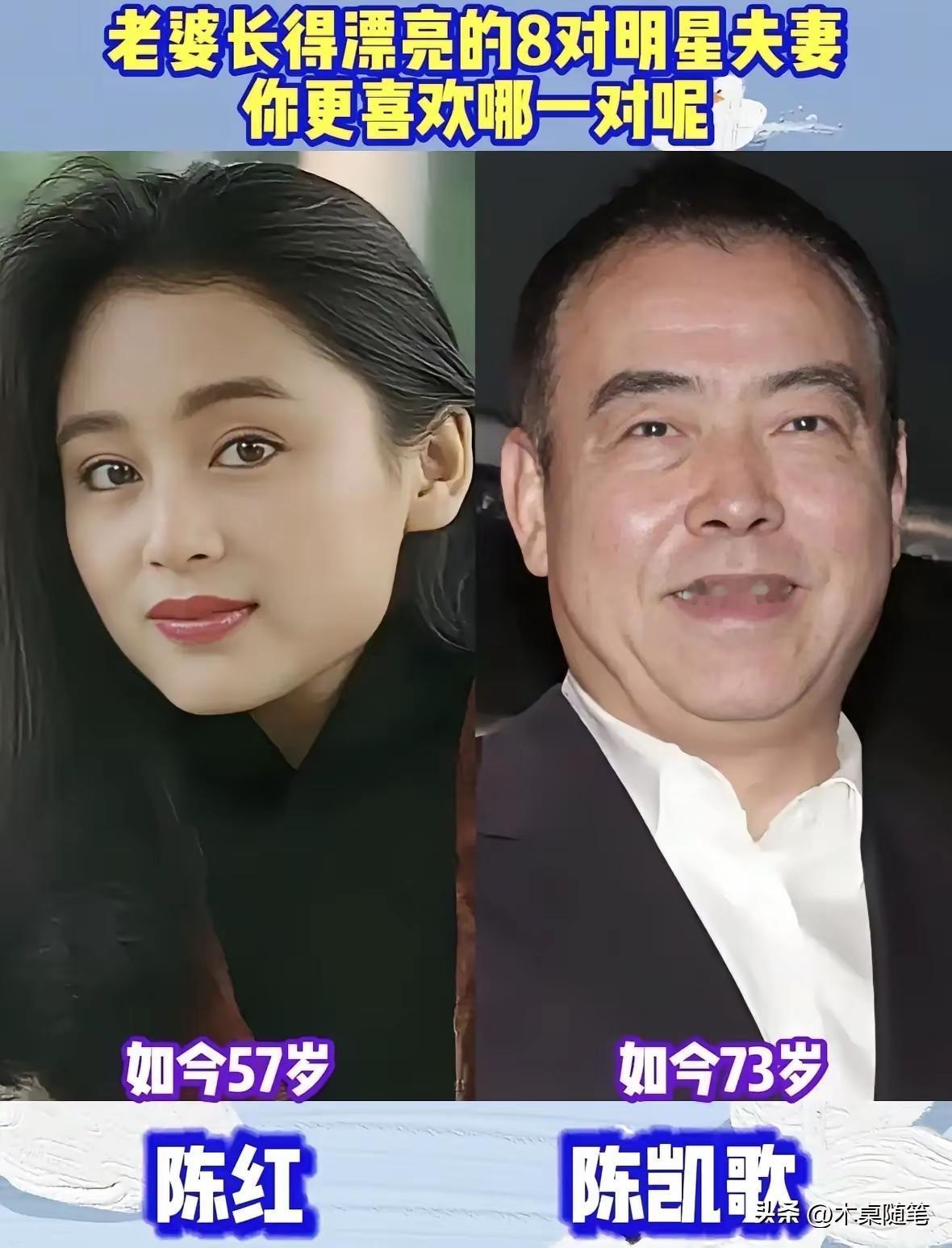 “老婆巨美+老公巨丑”这八对明星夫妻还真的是完美的诠释了这一点啊，老婆个个看起来