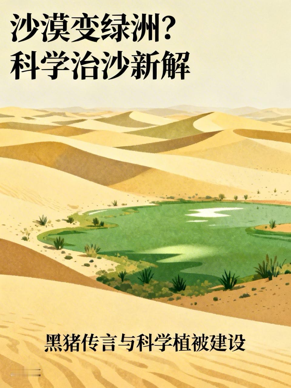 近日，“10万头黑猪让沙漠变绿洲”的说法在网上疯传，阅读量破千万。帖子称黑猪耐高