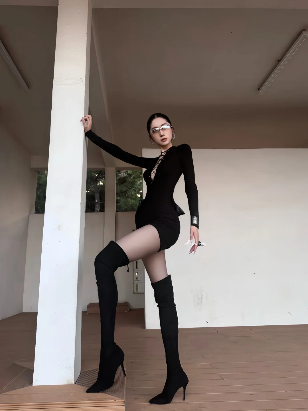 没有故意耍帅