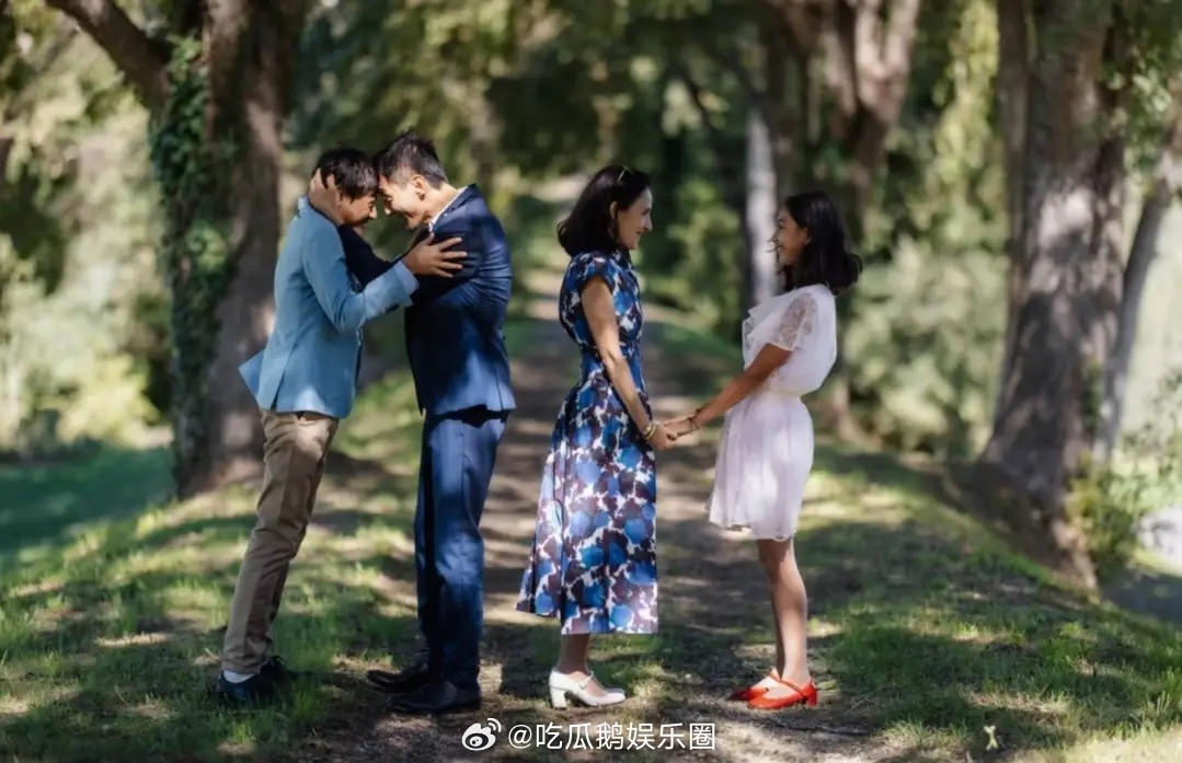 安娜晒照为刘烨庆48岁生日，一家同框很幸福，诺一霓娜长这么高了！