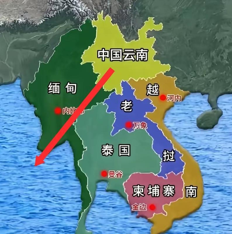 中南半岛对中国太重要了！尤其是缅甸，比起格陵兰岛之于美国，缅甸对我们更加重要！有