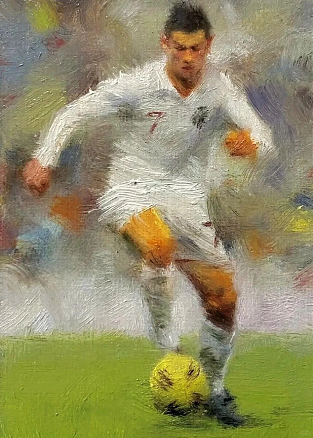 冷军的小幅油画作品完全脱离了超写实，很多人以为是PS或者AI画的，实际都是冷军本