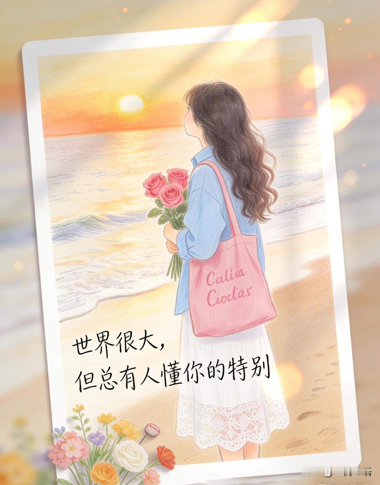 世界很大，总有人懂你的特别。对你的好从不是平白无故，只因你本就值得。世间