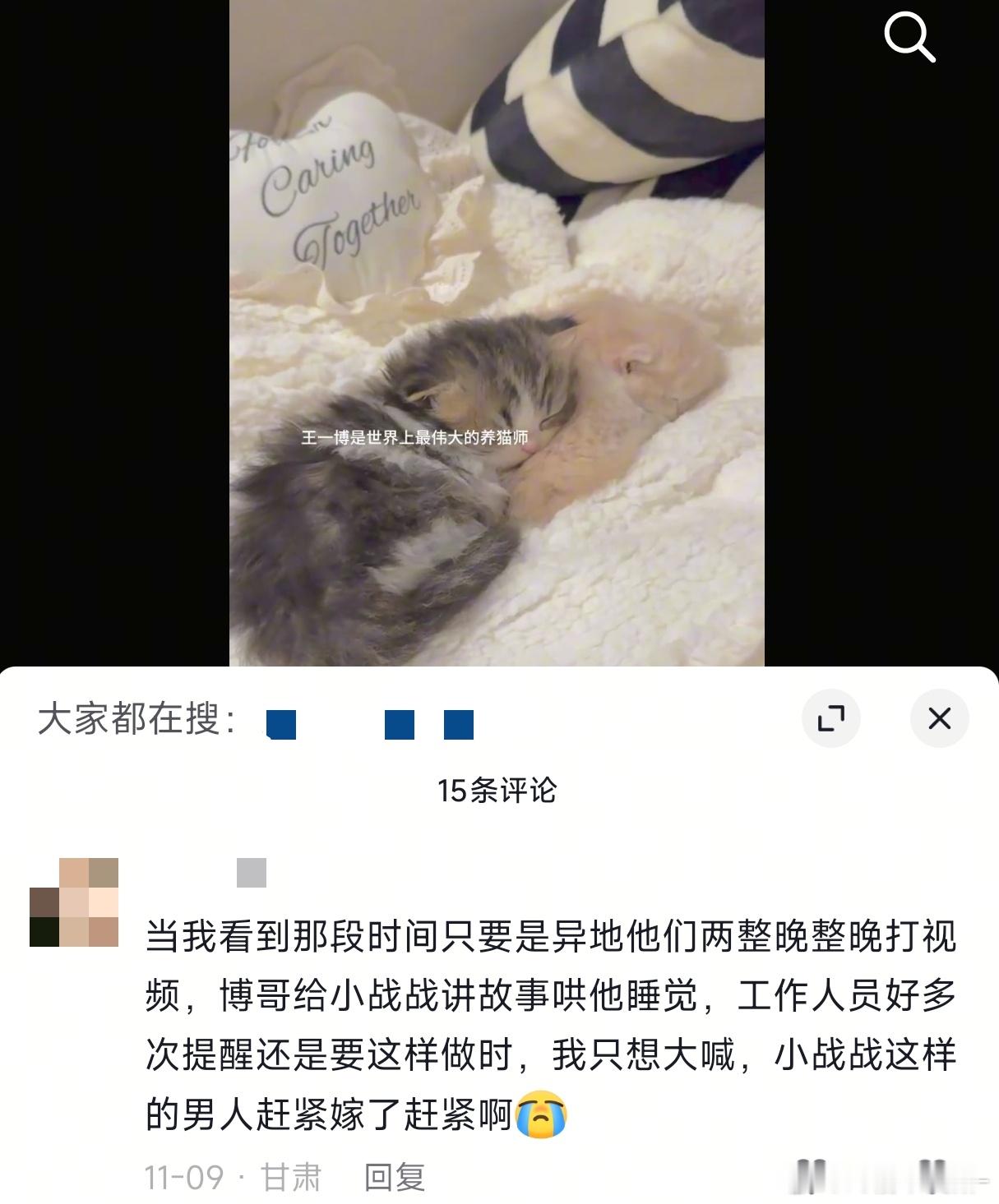 王一博世界上最伟大的养猫师养出了一只特别幸福的小猫！