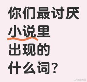 你们最讨厌小说里出现的什么词❓