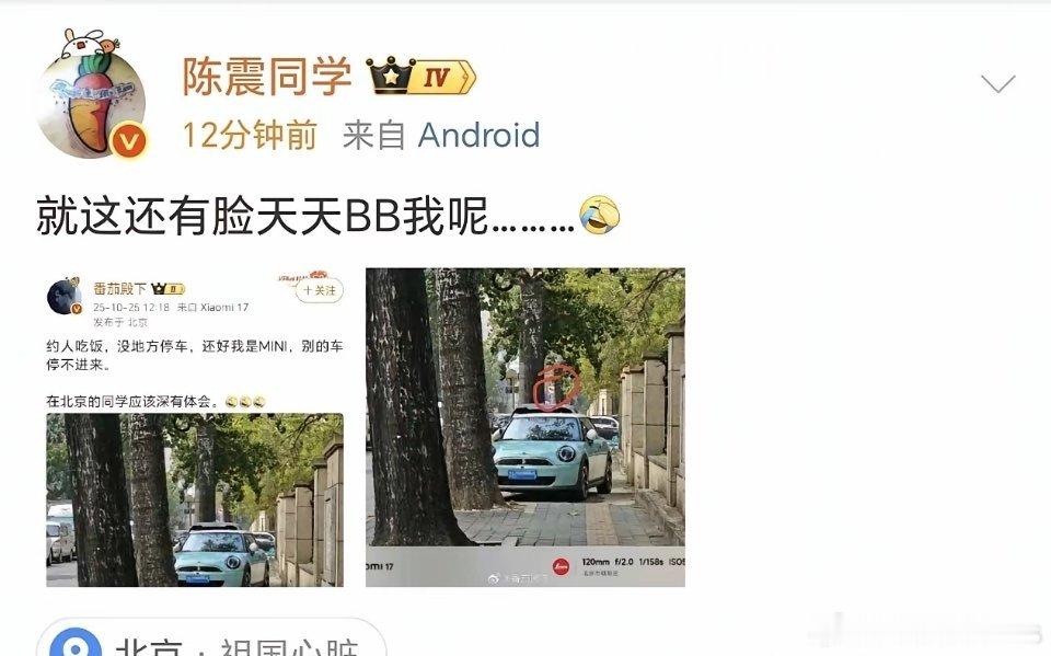 潘子把车停在禁止停车的路段，逆行+人行道+盲道，Buff叠满了，还在这沾沾自喜呢