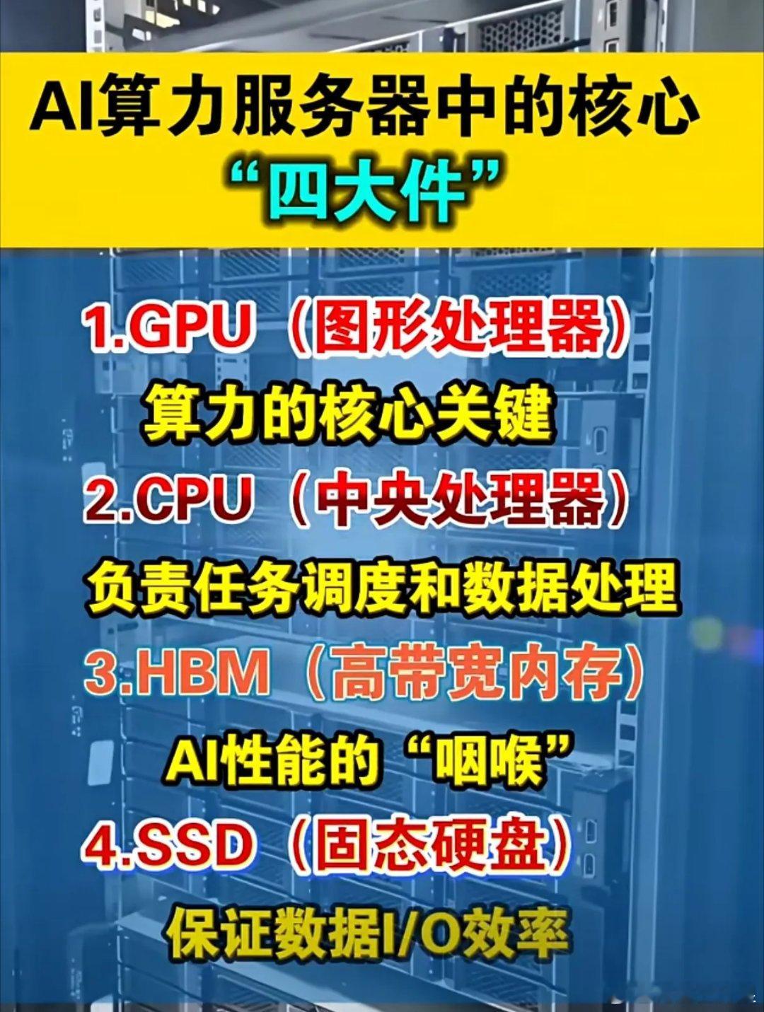 AI算力服务器的“心脏”靠啥撑？这四大件才是真核心！AI大模型狂飙的背后，算力服