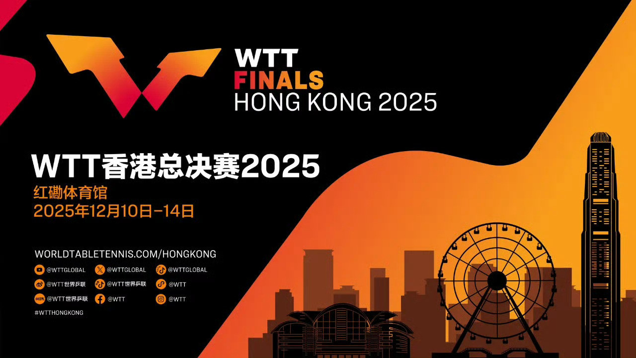 2025年WTT总决赛每日看点🏓✨12月11日中国香港红磡体育馆