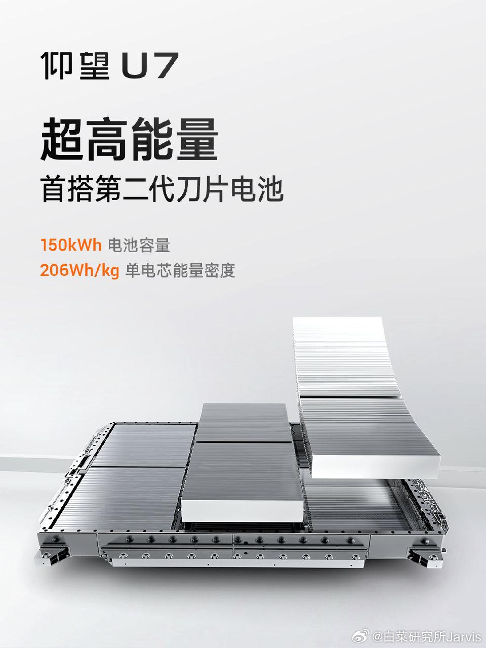 U7的电池包搁这等着呢，磷酸铁锂最后一块拼图，重量能量密度而且考虑到磷酸铁锂的温