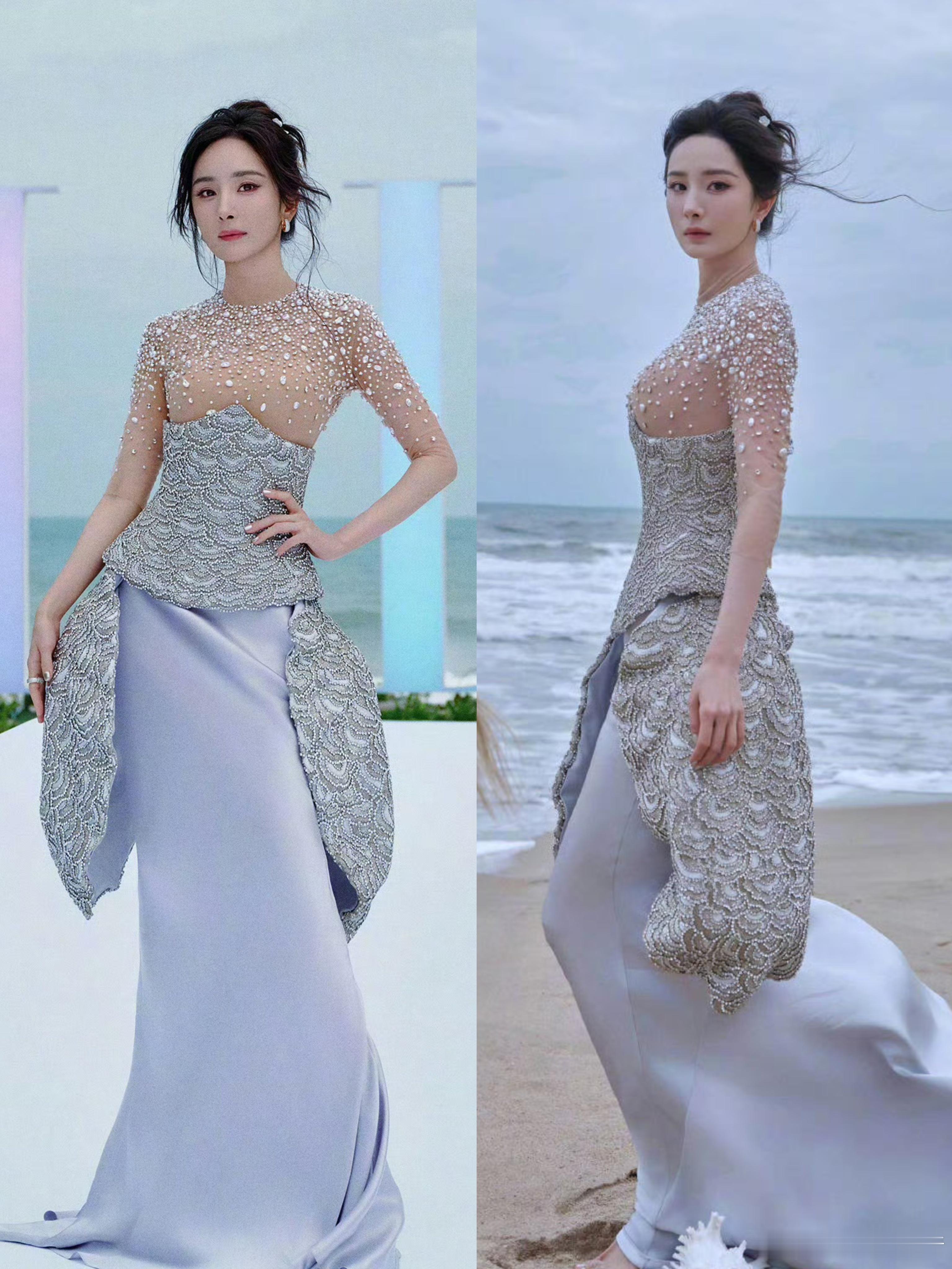 女明星ELLE出图这件衣服哪个高人设计的？​​​