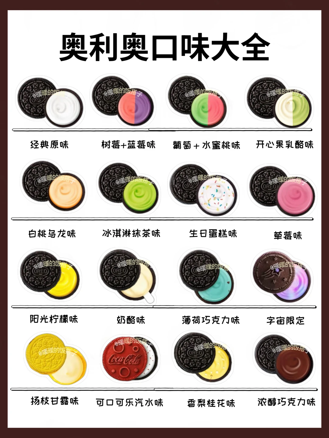 奥利奥饼干口味大全！都吃过哪些？