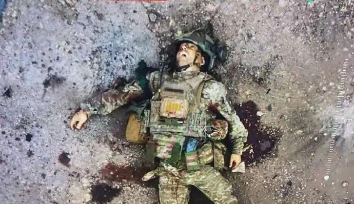 无人机拍下：乌士兵死不瞑目---