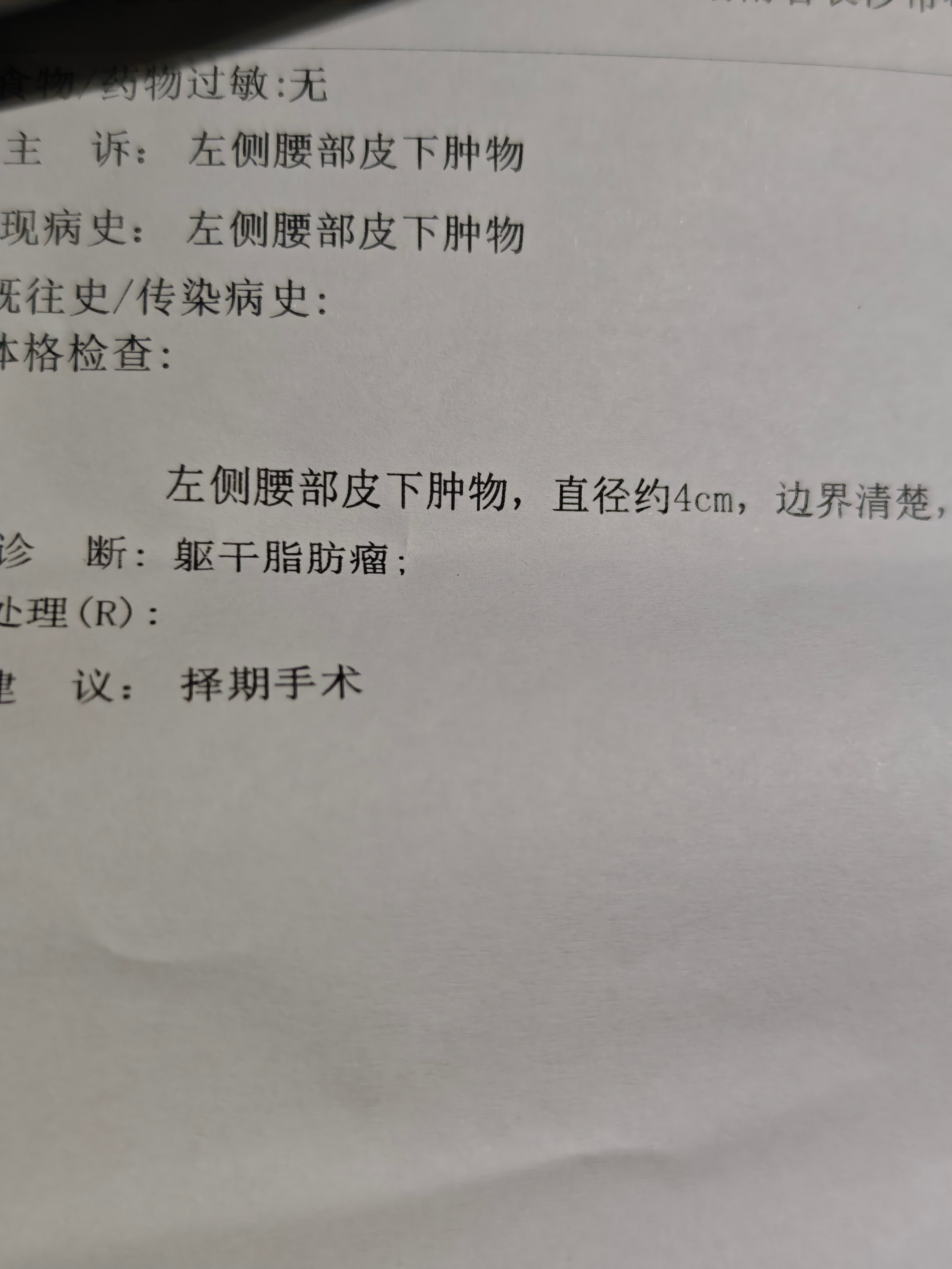 受影响，刚在省人民医院挂了个号，打算把背后脂肪瘤割掉，医生看了也不检查啥，就说割