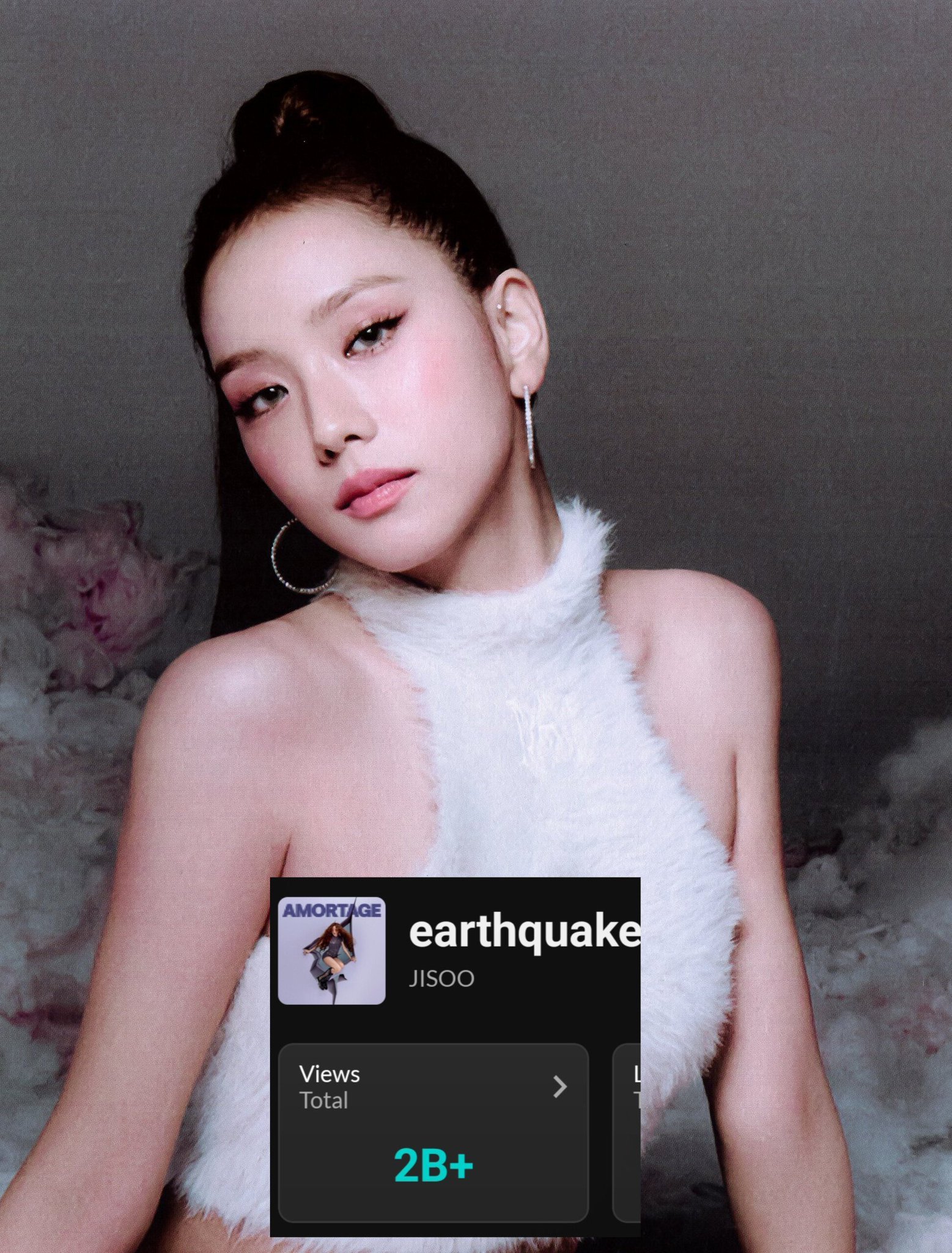 JISOO的《Earthquake》在TikTok平台总播放量已突破2