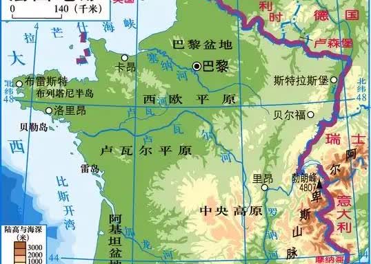 法国国土质量就跟它的形状一样，完全就是一个“六边形战士”。要是再大个10倍，甚至