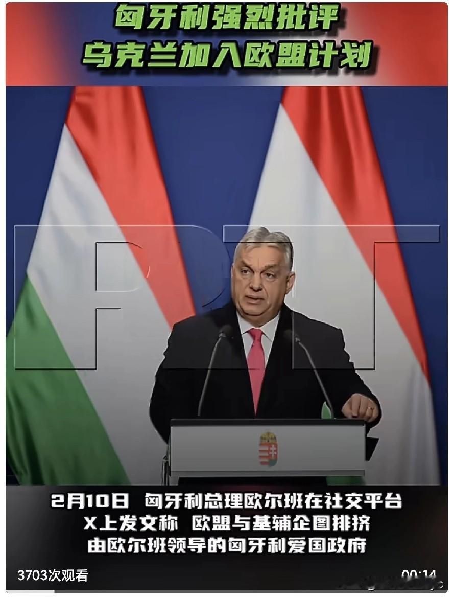 2月10日，匈牙利总理欧尔班在社交平台X上发文称，欧盟与基辅企图排挤由欧尔班领导