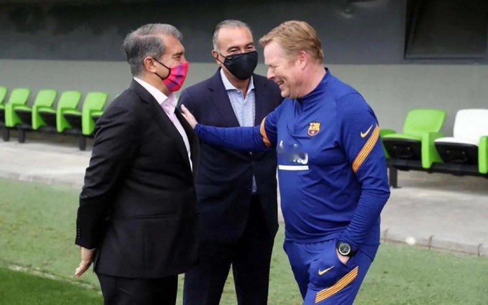 拉波尔塔：“科曼在球队最困难的时候到来，我非常感谢他；哈维重新燃起了热情，让球队