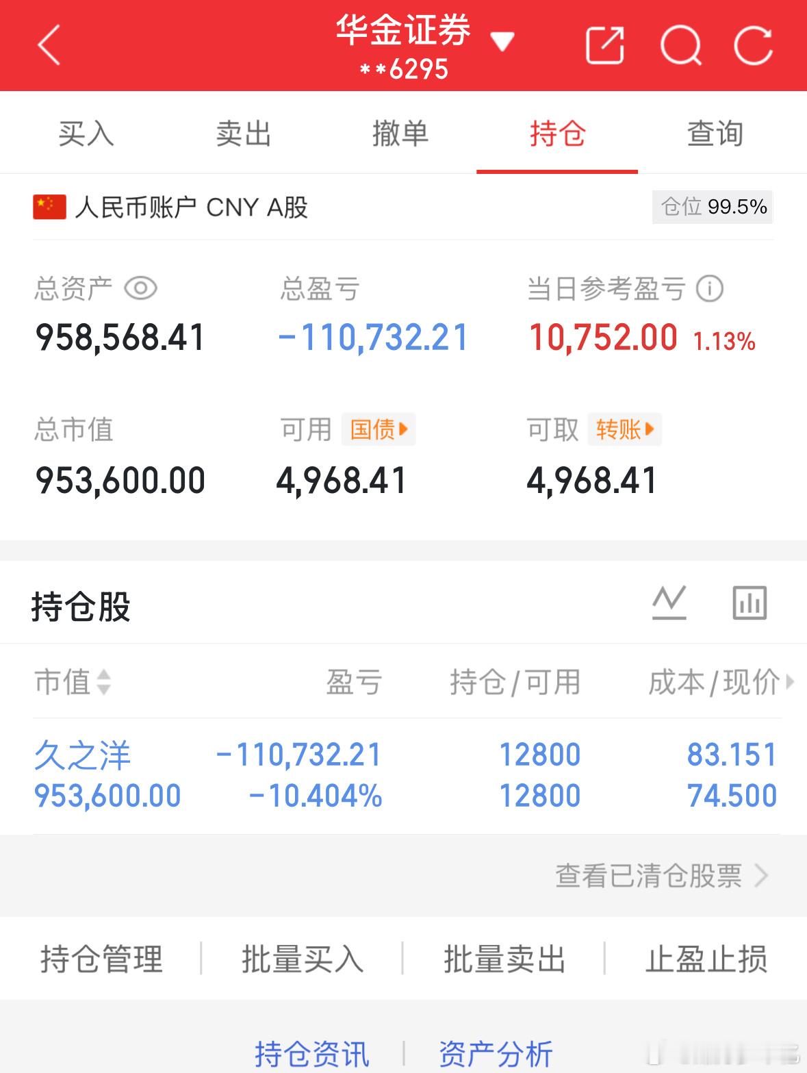 耐心一直在，亏损只是短暂的