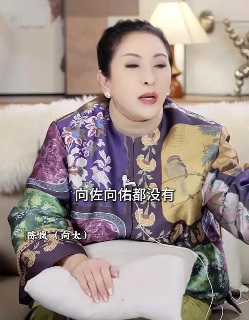香港娱乐圈的知名人物向太陈岚，最近公开谈到了自己家的遗产安排，这事一下子成了大家讨论的热点。她在一个