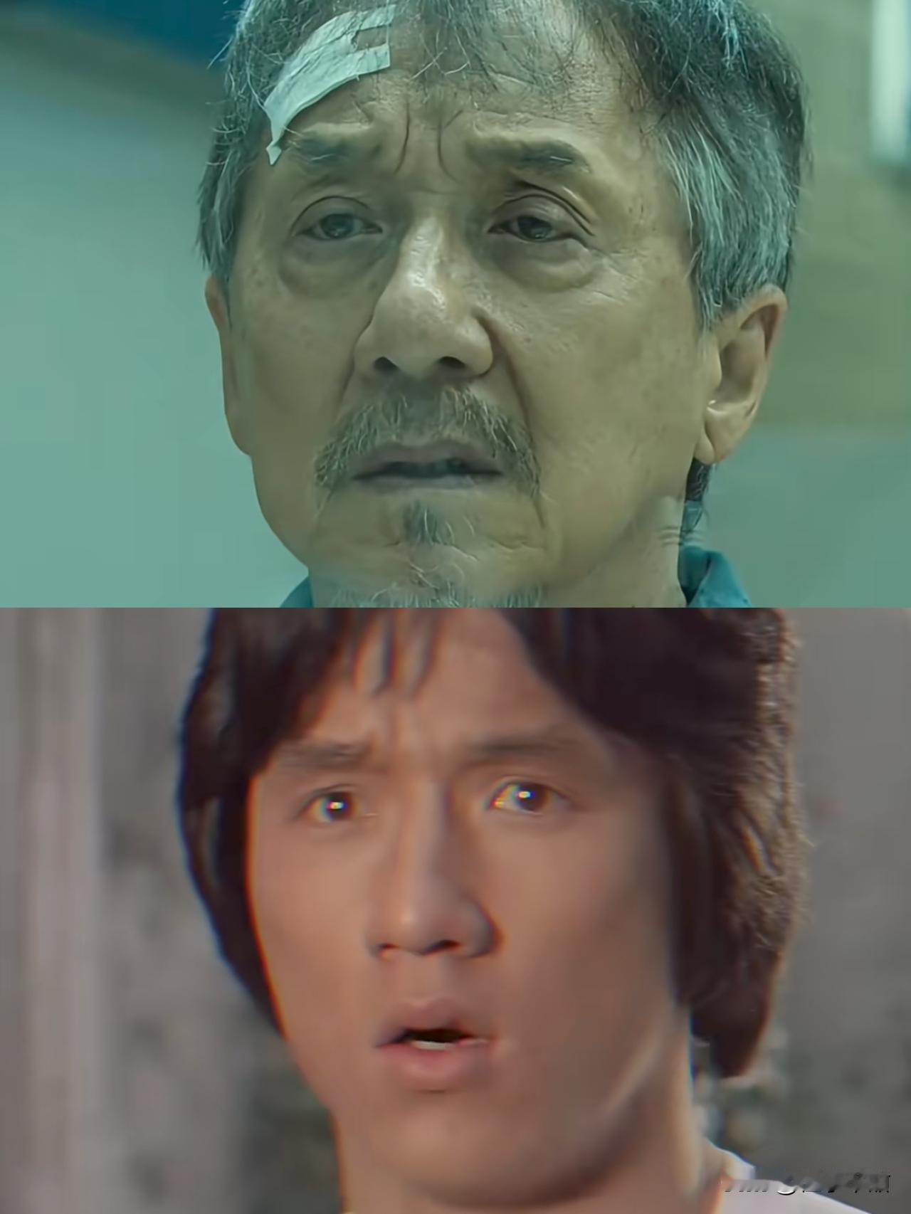 成龙他还真是不走寻常路别的男星跟着他的步伐转型他居然去演老头了，还是痴呆老头