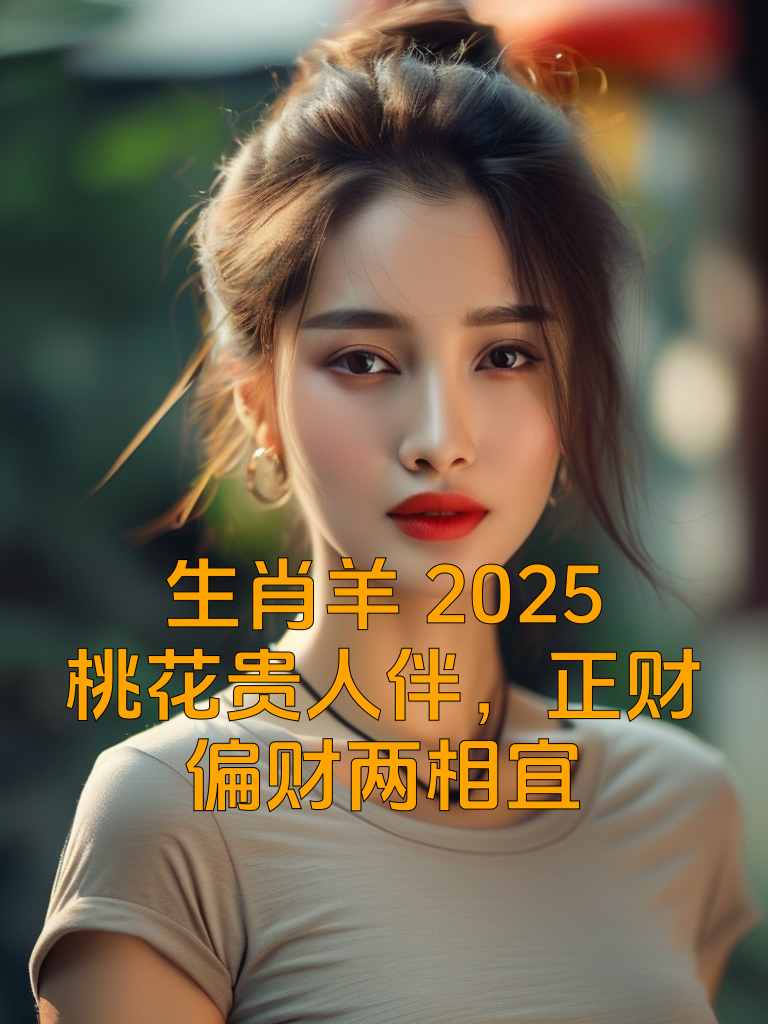 生肖羊2025：桃花贵人伴，正财偏财两相宜
