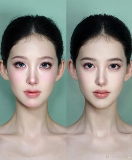 普通女生化妆最有效果的一步你们再拿这些权威建模举例子试试呢？这是妆的问题吗？？
