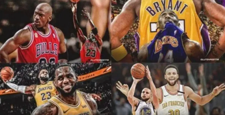 你不知道的NBA四代神的隐藏数据:第一代神乔丹，中距离48%，三分32.7%