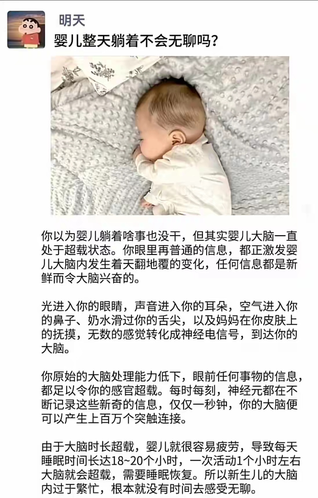 婴儿会不会无聊？