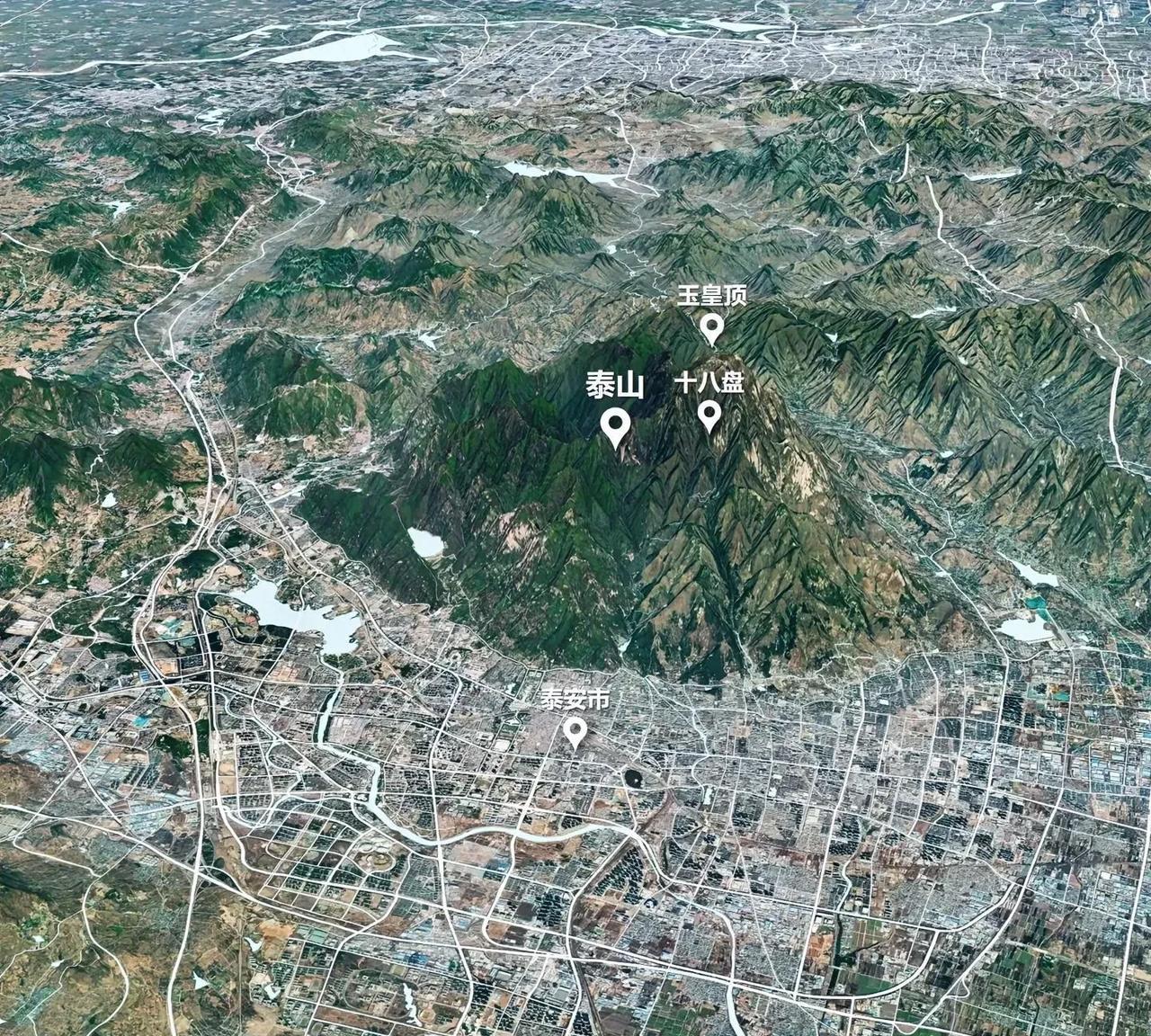 中华第一山——泰山的3D地图泰山为五岳之首，是帝王封禅的圣地，并且是世界文化与