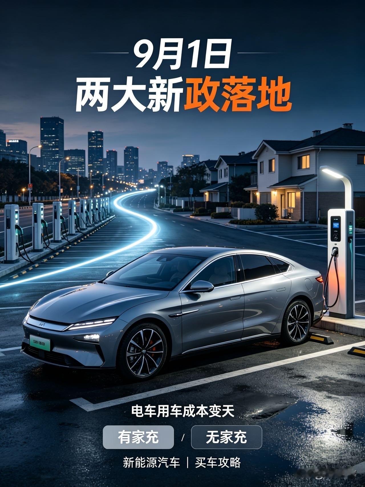 9月1日两大新政落地！买电车的人要彻底变天了9月起汽车圈迎来重磅新规，直接拿